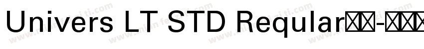 Univers LT STD Reqular字体字体转换